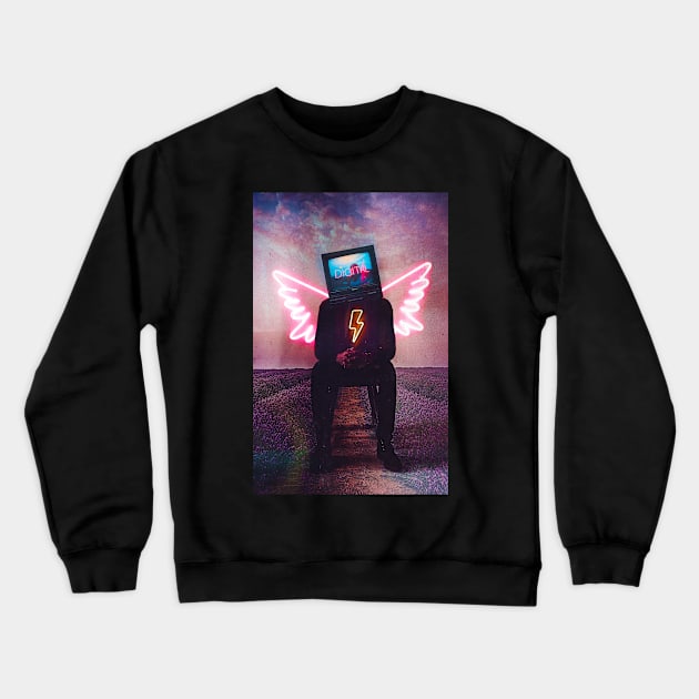 Stuck In Digital Crewneck Sweatshirt by SeamlessOo